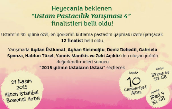 4. Ustam Pastacılık Yarışması finalistleri belli oldu! 