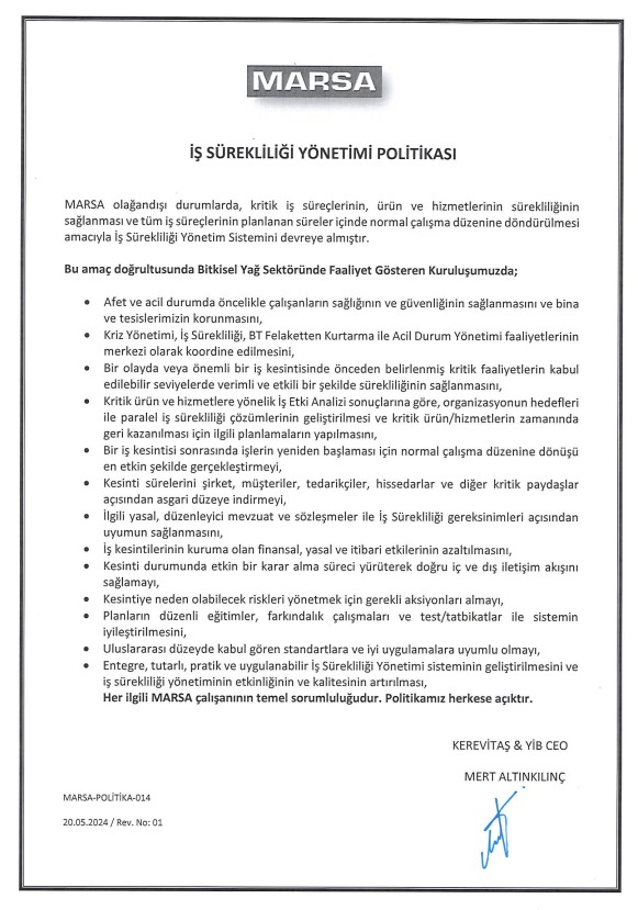 İSY Politikası